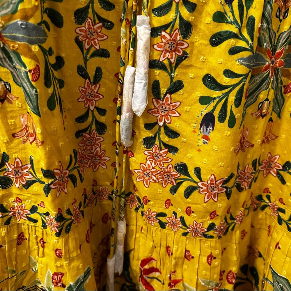 NWT Farm Rio Delicate Flowers Cotton Mini Dress reg $225 size XL - Picture 12 of 13